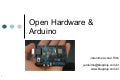 Open Hardware & Arduino