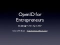 OpenID for Entrepreneurs 
