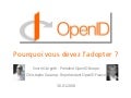 Open Id   Pourquoi L Adopter