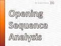 Opening sequence analysis 