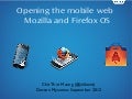 Opening the mobile web   mozilla and firefox os-chit thiri maung