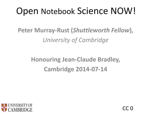 OpenNotebookScience NOW!