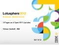 OpenNTF and XPages January 2012