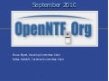 OpenNTF Overview 09/10