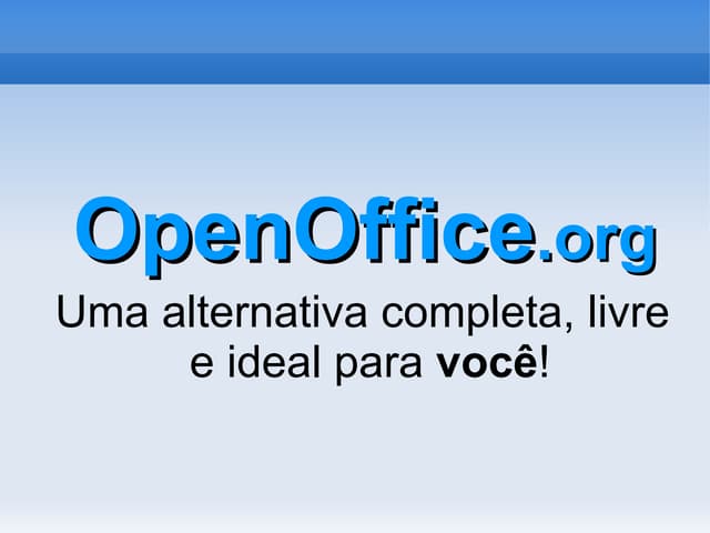Palestra sobre OpenOffice