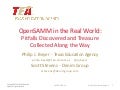 OpenSAMM in the Real World: Pitfalls Discovered and Treasures Collected Along the Way