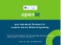 A hybrid Organizational Framework for Open Course Design - version for openSE project
