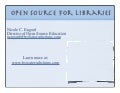 Open Source & Libraries