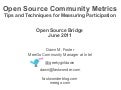 Open source community metrics