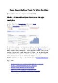 Tool Open-Source & Free for Web Analytics