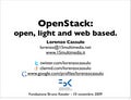 Open Stack: open, light and web based
