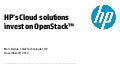 Open stack in action  hp cloud  openstack