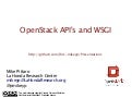 OpenStack API&rsquo;s and WSGI