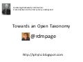 Open taxonomy