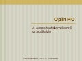 OpinHU webes véleményelemzés