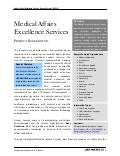 Medical Affairs Excellence Services Summary