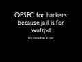 OPSEC for hackers