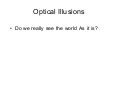 Optical Illusions