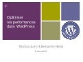 Optimiser les performances dans Wordpress