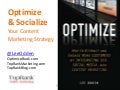 Webinar: Optimized Content Marketing Strategy