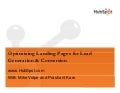 Optimizing Landing Pages for Lead Generation and Conversion Webinar Slides HubSpot