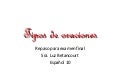 Tipos de oraciones