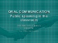 Oral Communication