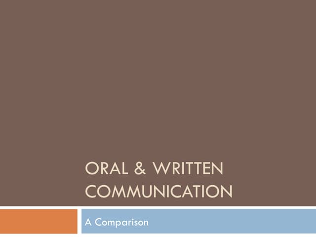 oral-communication