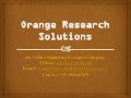 Orange research solutions