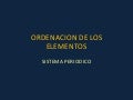Ordenacion de los elementos