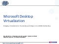 Ordina SOFTC Presentation - Desktop Virtualization