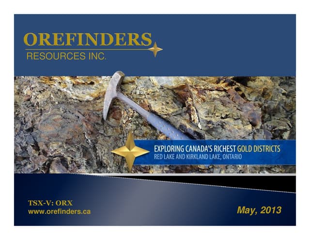 Orefinders may13pres