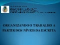 Organizando o trabalho a partir dos níveis da escrita