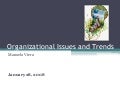 Organizational Issues And Trends