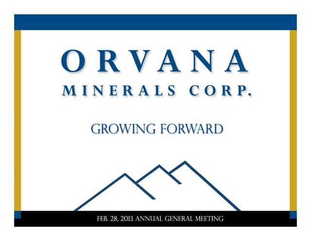 2013 AGM Presentation