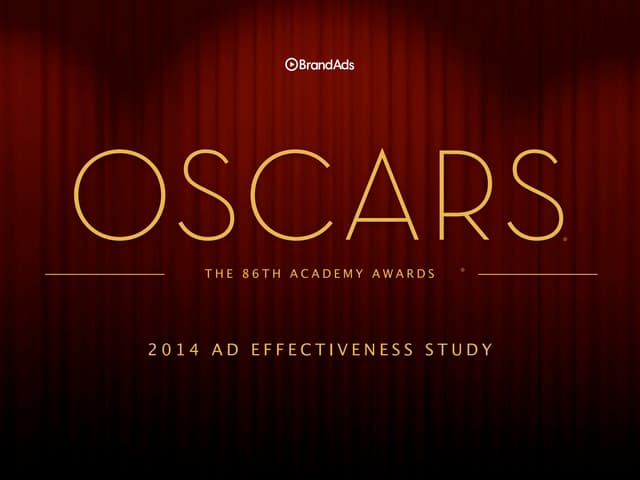 Oscars Ad Effectiveness Study