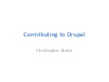 Contributing to Drupal