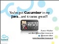 OSDC 2010 - You&rsquo;ve Got Cucumber in my Java and it Tastes Great
