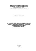 Os efeitos da crise financeira internacional na economia brasileira e os riscos e vantagens das medidas de incentivo ao consumo das famílias