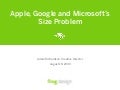 Apple, Google and Microsoft&rsquo;s Size Problem