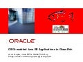 OSGi-enabled Java EE Applications using GlassFish at JCertif 2011