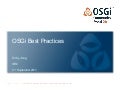 OSGi Best Practices - Tim Ward