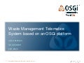 OSGi in Telematics - Volker Braun