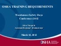 Osha training requirements