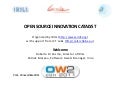 Open Source innovation Catalyst, OW2con11, Nov 24-25, 2011