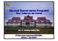 Otonomi Daerah dalam Perspektif Teori, Kebijakan, dan Praktek
