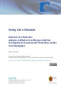 Living Lab e-Inclusion - Rapport de pré-étude