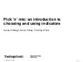 How to commission for improving health outcomes: an introduction to choosing and using indicators