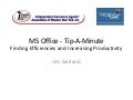 MS Office- Tip a Minute