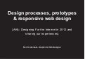 Prototyping for responsive web design 